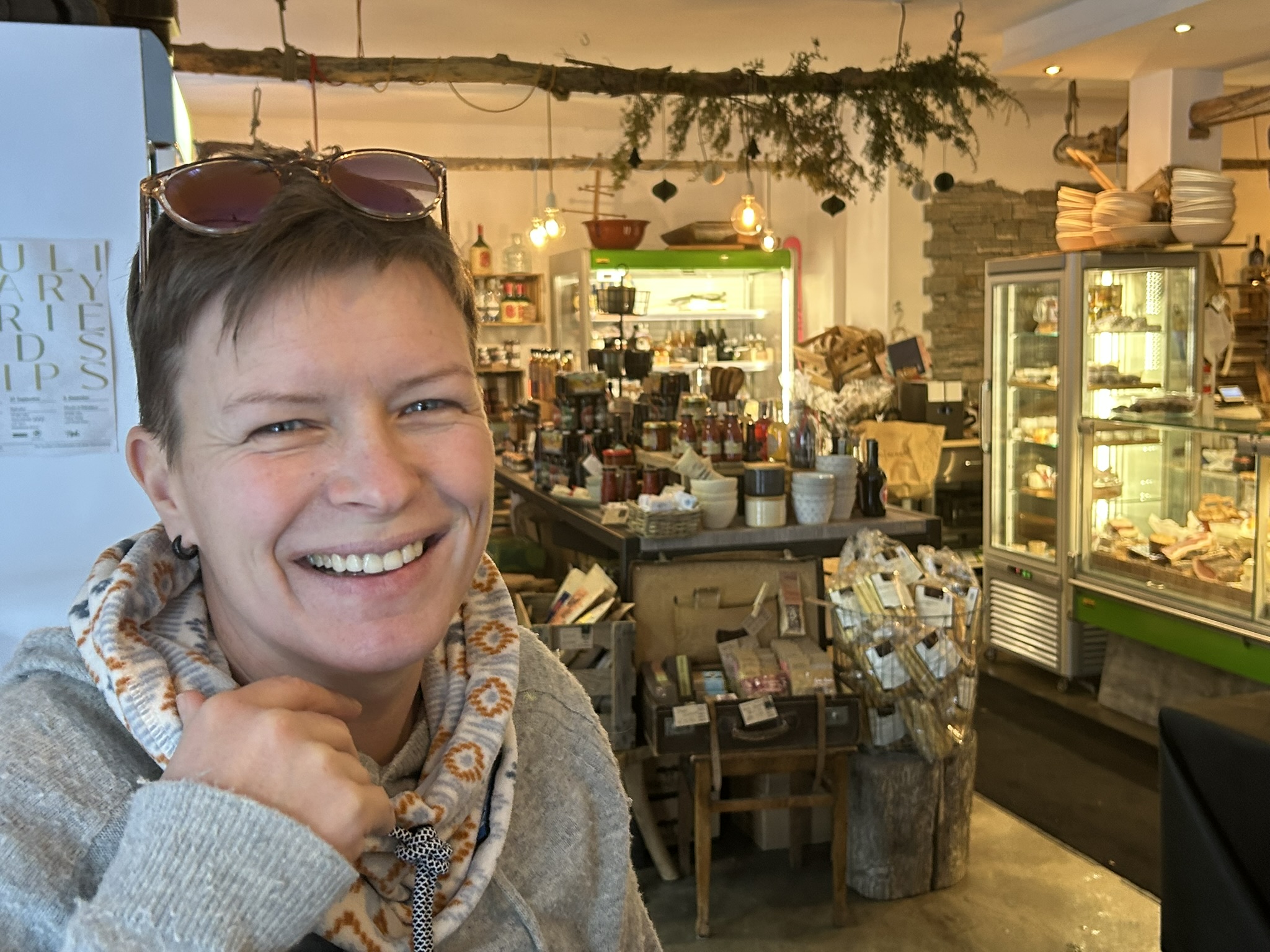 Kristina mit Fleur im Winter